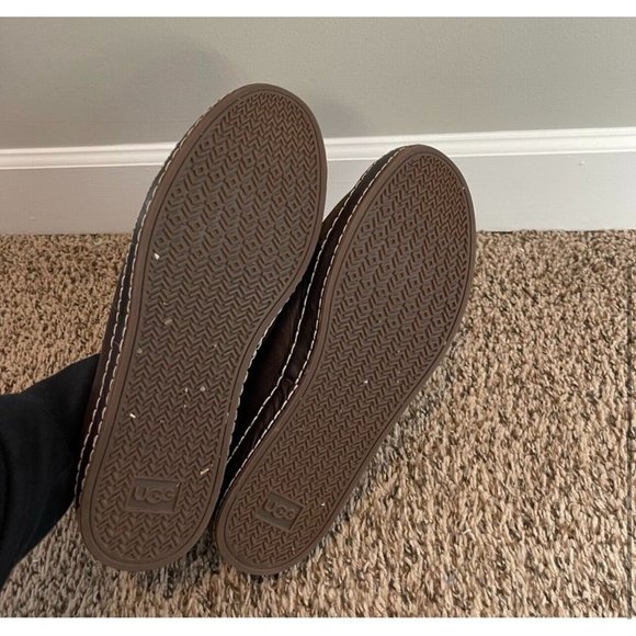 UGG Australia Ultra Mercer Brown Leather Sneakers Shoes EU 42.5 Men's US 9.5 - Picture 3 of 3